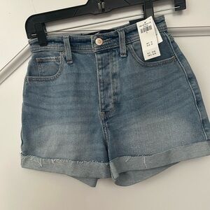 New High Rise Denim Shorts